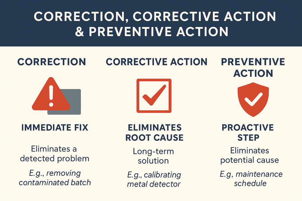 ChatGPT Image Sep 3 2025 07 37 38 AM 1024x683 - Correction, Corrective Action & Preventive Action in Food Safety Management Systems: A Complete Guide